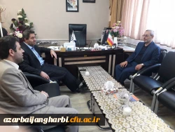 دیدار دکتر عاشری رئیس دانشگاه پیام نور استان  با مدیریت امور پردیس های دانشگاه فرهنگیان  آذربایجان غربی 2