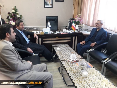 دیدار دکتر عاشری رئیس دانشگاه پیام نور استان  با مدیریت امور پردیس های دانشگاه فرهنگیان  آذربایجان غربی