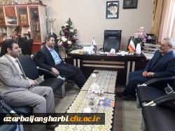 دیدار دکتر عاشری رئیس دانشگاه پیام نور استان  با مدیریت امور پردیس های دانشگاه فرهنگیان  آذربایجان غربی