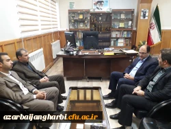دیدار دکتر علی محمودلو سرپرست پردیس های استان آذربایجان غربی با مدیرکل نوسازی و تجهیز مدارس استان آذربایجان غربی