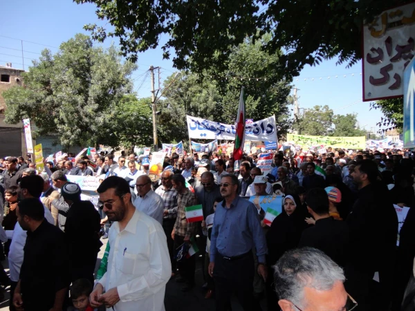 اساتید، کارکنان و دانشجویان دانشگاه فرهنگیان استان  همگام با سایر اقشار ملت در راهپیمایی روز جهانی قدس شرکت کردند 2