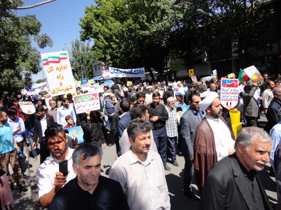 اساتید، کارکنان و دانشجویان دانشگاه فرهنگیان استان  همگام با سایر اقشار ملت در راهپیمایی روز جهانی قدس شرکت کردند 6