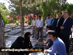 آغاز به کار سرپرست پردیس علامه طباطبایی ارومیه با ادای احترام به مقام شهدا