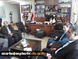 دکتر علی محمودلو مدیر امور پردیس های استان آذربایجان غربی با رئیس سازمان مدیریت و برنامه ریزی استان دیدار و گفتگو کرد