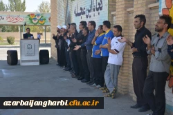 اهتزاز پرچم عزاداری سرور و سالار شهیدان امام حسین (ع) در پردیس شهید رجایی ارومیه 4