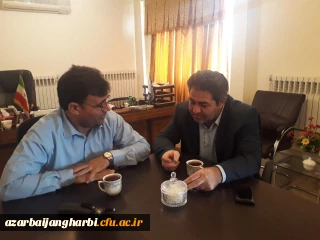 در جهت بالا بردن سطح همکاریهای متقابل با مراکز علمی 

دکتر محمودلو سرپرست مدیریت استانی با دکتر جباری رئیس دانشگاه پیام نور استان دیدار و گفتگو کرد.