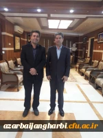 دکتر علی محمودلو مدیر امور پردیس های دانشگاه فرهنگیان با دکتر شهریاری استاندار آذربایجان غربی و رئیس هیات امنای دانشگاه فرهنگیان استان دیدار کرد