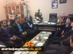 مهندس عبدالکریم حسین زاده نماینده محترم مردم شریف  نقده و اشنویه در مجلس شورای اسلامی با دکتر محمودلو مدیر امور پردیس های استان آذربایجان غربی دیدار و گفتگو کرد 2