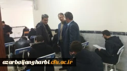 بازدید سرپرست مدیریت امور پردیس های استان آذربایجان غربی از برگزاری امتحانات پایان ترم پردیس شهید رجایی ارومیه