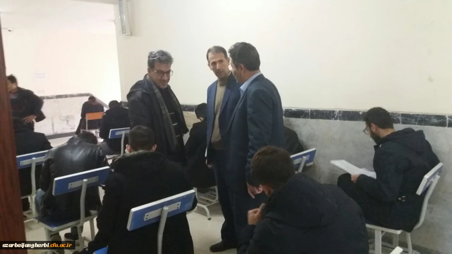بازدید سرپرست مدیریت امور پردیس های استان آذربایجان غربی از برگزاری امتحانات پایان ترم پردیس شهید رجایی ارومیه