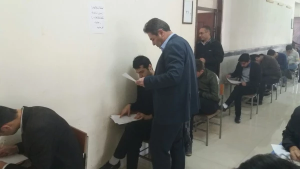 بازدید سرپرست مدیریت امور پردیس های استان آذربایجان غربی از برگزاری امتحانات پایان ترم پردیس شهید رجایی ارومیه 3