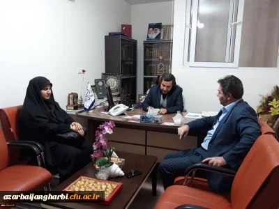 دیدار و گفتگوی دکتر محمودلو سرپرست مدیریت امور پردیس های استان و دکتر پایز سرپرست پردیس علامه طباطبایی ارومیه با جناب آقای دکتر کبیری نماینده محترم مردم شریف خوی در مجلس شورای اسلامی