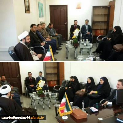 مدیر امور پردیس های استانی ، سرپرست پردیس علامه طباطبایی ،معاونین آموزشی پردیس و جمعی از اساتید و کارکنان با آقای دکتر بیگی مسئول نهاد رهبری دانشگاه پیام نور استان دیدار و گفتگو کردند