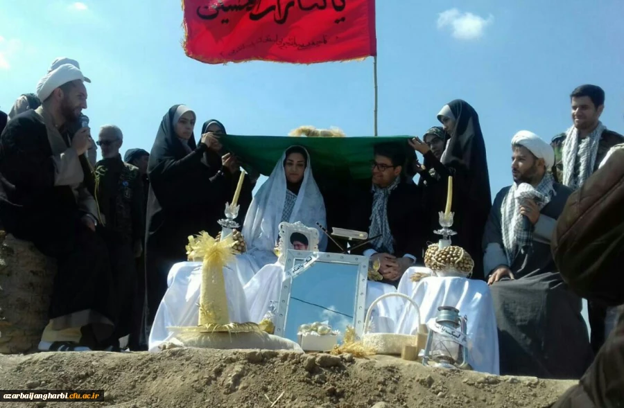 ازدواج دانشجویی در کنار بهشت آبی اروند زیر سایه پرچم آقا امام رضا(ع) 2