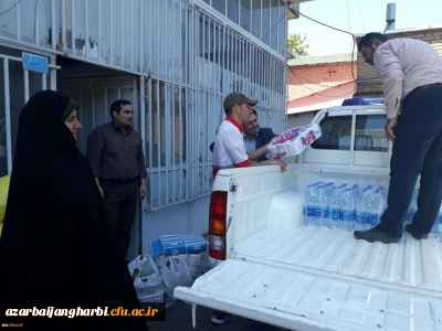 ارسال کمک های غیر نقدی کارکنان، اساتید و دانشجو معلمان پردیس علامه طباطبایی آذربایجان غربی به مناطق سیل زده کشور