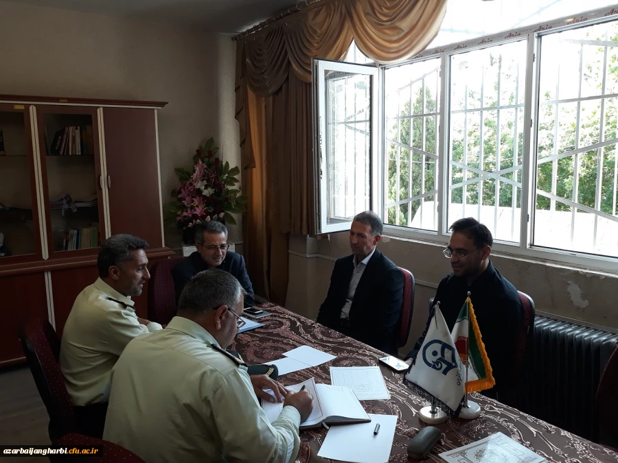 پیرو دیدار دکتر محمودلو رئیس دانشگاه فرهنگیان استان و سردار خرم نیا فرماندهی نیروی انتظامی استان آذربایجان غربی

اولین نشست تیم های کارشناسی در پردیس شهید رجایی ارومیه برگزار شد
 2