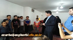 بازدید آقای دکتر محمودلو مدیر امور پردیسهای استان و خانم دکتر پایز سرپرست پردیس علامه طباطبایی آذربایجان غربی  از اردوهای جهادی حوزه بسیج دانشجویی 4