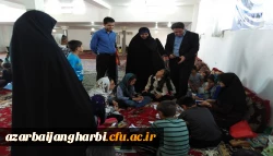 بازدید آقای دکتر محمودلو مدیر امور پردیسهای استان و خانم دکتر پایز سرپرست پردیس علامه طباطبایی آذربایجان غربی  از اردوهای جهادی حوزه بسیج دانشجویی 7