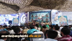 حضور دانشجویان دانشگاه فرهنگیان استان آذربایجان غربی در مراسم قرائت دعای عرفه در منطقه تمرچین پیرانشهر