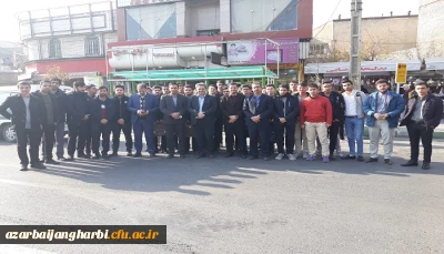 حماسه حضور مسئولین، اساتید، کارکنان و دانشجویان دانشگاه فرهنگیان استان آذربایجان غربی در راهپیمایی امنیت و اقتدار 