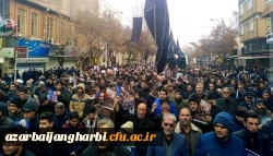 حضور جمعی از کارکنان پردیس شهید رجایی در مراسم سوگواری خیابانی مردم شهید پرور ارومیه بمناسبت شهادت سردار سرافراز اسلام سپهبد حاج قاسم سلیمانی و همرزمان ایشان 4