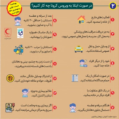 روش های پیشگیری از بیماری کرونا 2