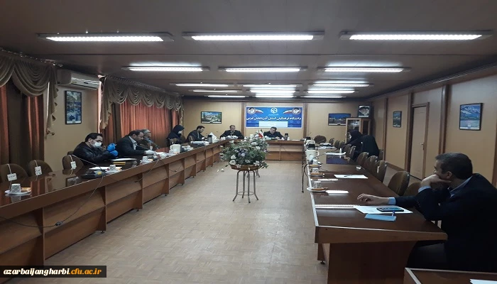 جلسه برنامه ریزی آموزشهای غیرحضوری در دانشگاه فرهنگیان استان آذربایجان غربی با حضور شورای آموزشی و مدیران گروههای آموزشی از پردیس ها و مراکز در پردیس شهید رجایی ارومیه برگزار شد 