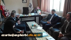 دکتر عادل نجف زاده منتخب مردم خوی و چایپاره در مجلس یازدهم با حضور در دانشگاه فرهنگیان آذربایجان غربی با دکتر محمودلو مدیر امورپردیس های استان دیدار و گفتگو کرد 2