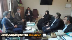 دکتر عادل نجف زاده منتخب مردم خوی و چایپاره در مجلس یازدهم با حضور در دانشگاه فرهنگیان آذربایجان غربی با دکتر محمودلو مدیر امورپردیس های استان دیدار و گفتگو کرد 