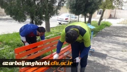 عملیات ضدعفونی و گندزدایی دانشگاه فرهنگیان استان آذربایجان غربی به صورت روزانه در راستای کنترل شیوع ویروس کرونا انجام می شود 3