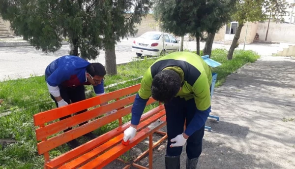 عملیات ضدعفونی و گندزدایی دانشگاه فرهنگیان استان آذربایجان غربی به صورت روزانه در راستای کنترل شیوع ویروس کرونا انجام می شود 3