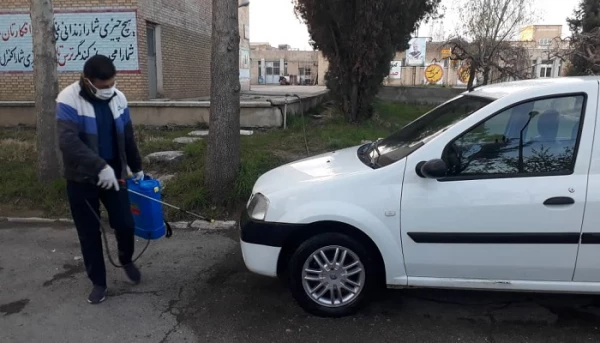 عملیات ضدعفونی و گندزدایی دانشگاه فرهنگیان استان آذربایجان غربی به صورت روزانه در راستای کنترل شیوع ویروس کرونا انجام می شود 4