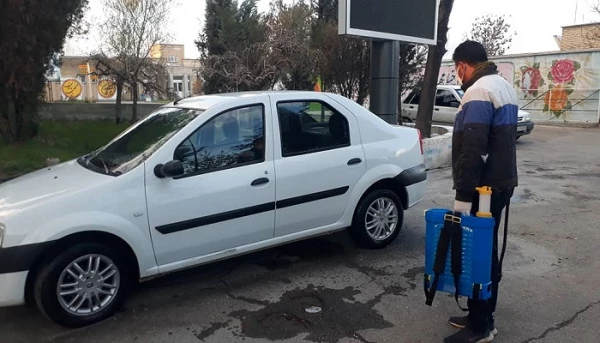 عملیات ضدعفونی و گندزدایی دانشگاه فرهنگیان استان آذربایجان غربی به صورت روزانه در راستای کنترل شیوع ویروس کرونا انجام می شود 5