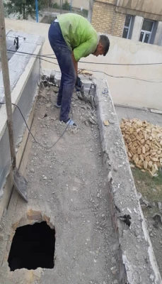 اجرای فعالیت های عمرانی در پردیس شهید رجایی آذربایجان غربی 2