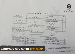 تقویم آموزشی کلیه مقاطع دانشگاه فرهنگیان 2
