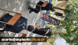 مراسم عزاداری سرور و سالار شهیدان امام حسین (ع) و یاران باوفایش با حضور مسئولین، اساتید، کارکنان و جمعی از دانشجویان در محوطه دانشگاه فرهنگیان استان آذربایجان غربی برگزار شد 4