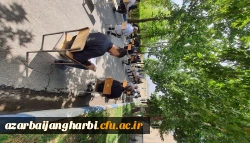 مراسم عزاداری سرور و سالار شهیدان امام حسین (ع) و یاران باوفایش با حضور مسئولین، اساتید، کارکنان و جمعی از دانشجویان در محوطه دانشگاه فرهنگیان استان آذربایجان غربی برگزار شد 2