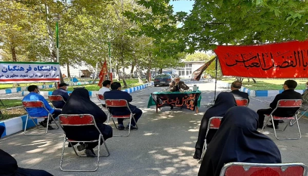 مراسم سوگواری و عزاداری سرور و سالار شهیدان حضرت امام حسین (ع) و یاران باوفایشان در مرکز شهید مطهری خوی برگزار شد 3