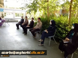 برگزاری جلسه شورای اداری پردیس علامه طباطبایی ارومیه با رعایت پروتکل های بهداشتی و در فضای باز
 2