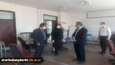 بازدید مدیر کل آموزش فنی وحرفه ای از کارگاههای مهارت فنی و حرفه ای دانشگاه فرهنگیان استان آذربایجان غربی