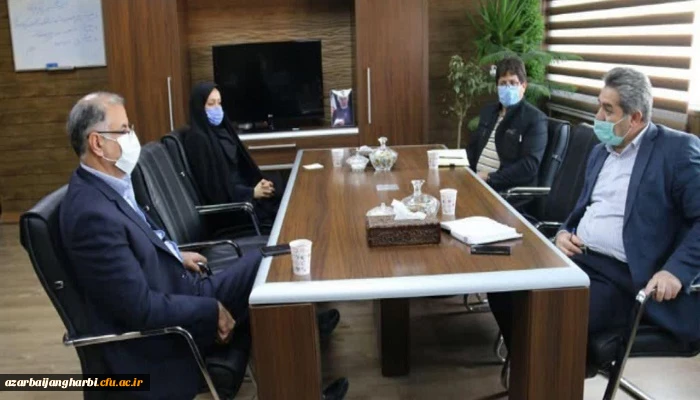 دیدار و گفتگوی مدیریت محترم امور پردیس های استان آذربایجان غربی با جناب آقای عباسی معاون استاندار و فرماندار ویژه شهرستان خوی 