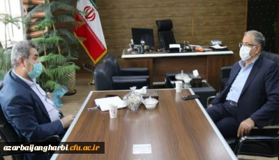 دیدار و گفتگوی مدیریت محترم امور پردیس های استان آذربایجان غربی با جناب آقای عباسی معاون استاندار و فرماندار ویژه شهرستان خوی 