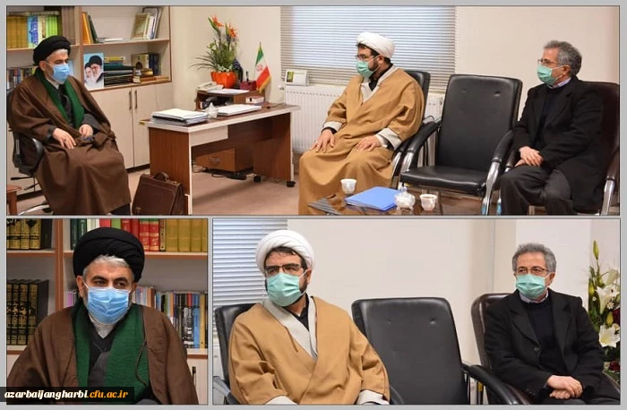 دیدارسرپرست دانشگاه فرهنگیان و مسئول نهاد رهبری دردانشگاه فرهنگیان استان آذربایجان غربی با نماینده محترم ولی فقیه در استان و امام جمعه ارومیه
