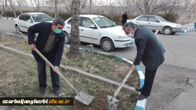 مراسم گرامیداشت هفته درخت و درختکاری در دانشگاه فرهنگیان استان آذربایجان غربی