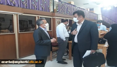  سرپرست دانشگاه فرهنگیان استان آذربایجان غربی ازمراحل ثبت نام مهارت آموزان سری دوم بازدید نمودند.