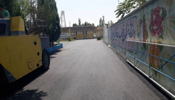  محوطه پردیس شهیدرجایی ارومیه زیرسازی و آسفالت گردید 6