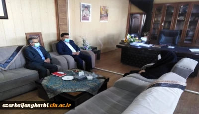 دیدار آقای دکتر محمدی معاون فرهنگی و اجتماعی دانشگاه فرهنگیان با خانم دکتر منافی مدیر کل آموزش و پرورش استان آذربایجان غربی