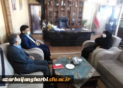 دیدار آقای دکتر محمدی معاون فرهنگی و اجتماعی دانشگاه فرهنگیان با خانم دکتر منافی مدیر کل آموزش و پرورش استان آذربایجان غربی 