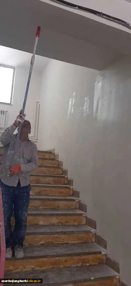 پایان عملیات رنگ آمیزی بخشی از خوابگاه، ساختمان اداری و آموزشی و سلف سرویس مرکز آموزش عالی شهید مطهری خوی  5