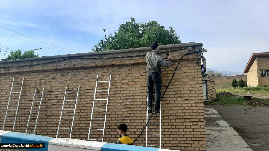 اتمام عملیات راه اندازی سیستم امنیتی مرکز آموزش عالی شهید مطهری خوی  2